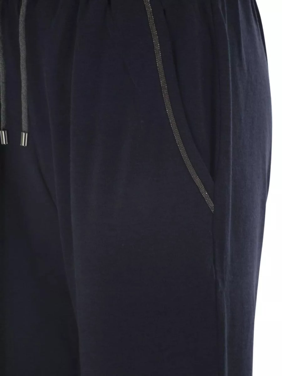 Brunello Cucinelli Pantaloni in cotone e seta, view 4