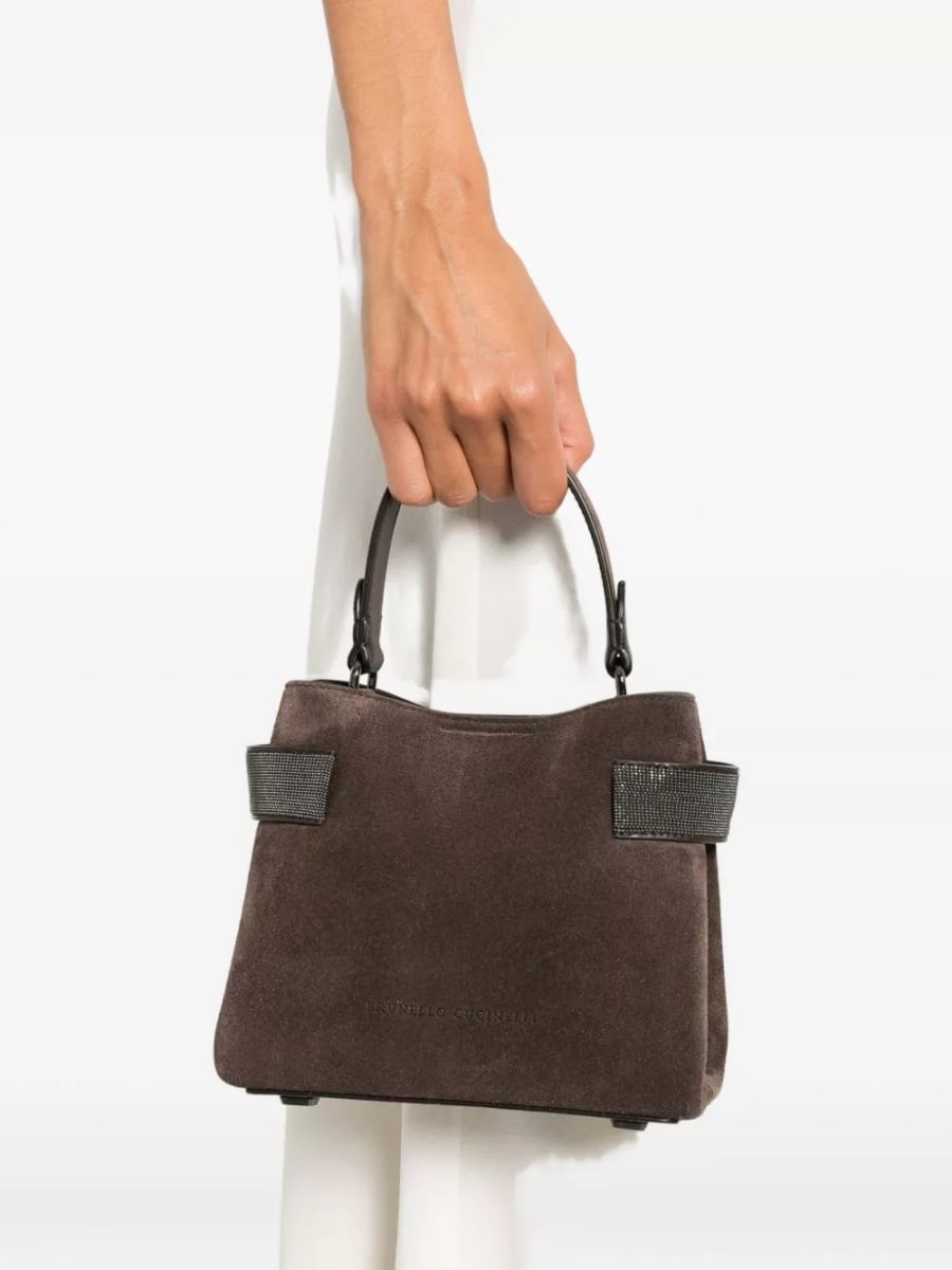 Brunello Cucinelli Borsa in pelle, view 3