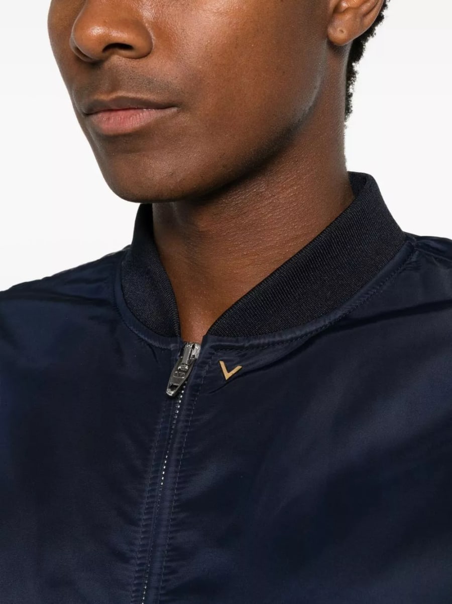 Valentino Giacca bomber in nylon VGold, view 2
