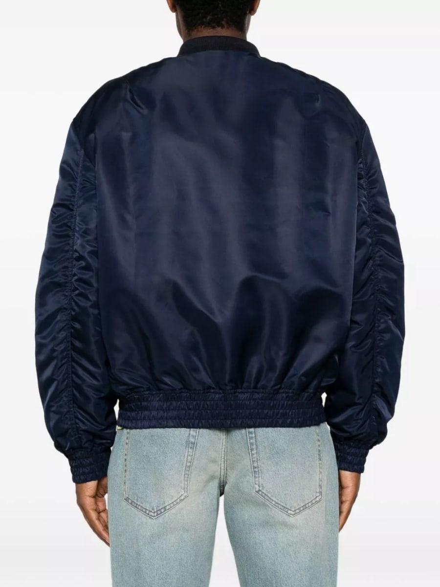 Valentino Giacca bomber in nylon VGold, view 4