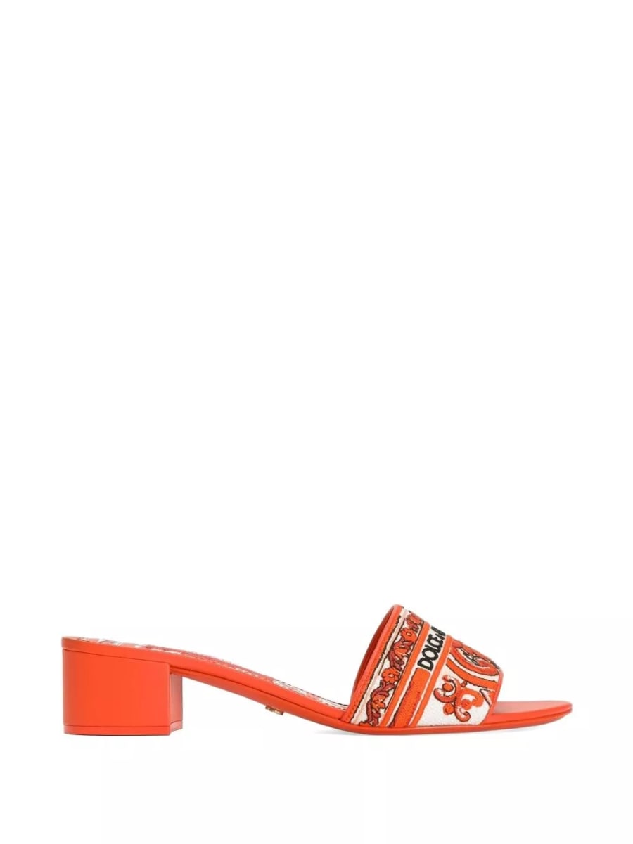 Dolce & Gabbana Mule con stampa Maiolica