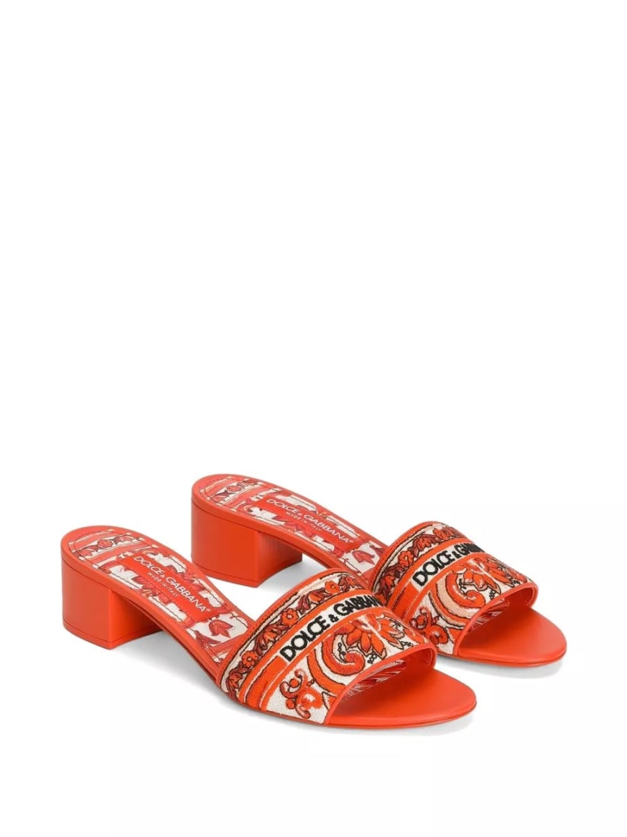 Dolce & Gabbana Mule con stampa Maiolica, view 2