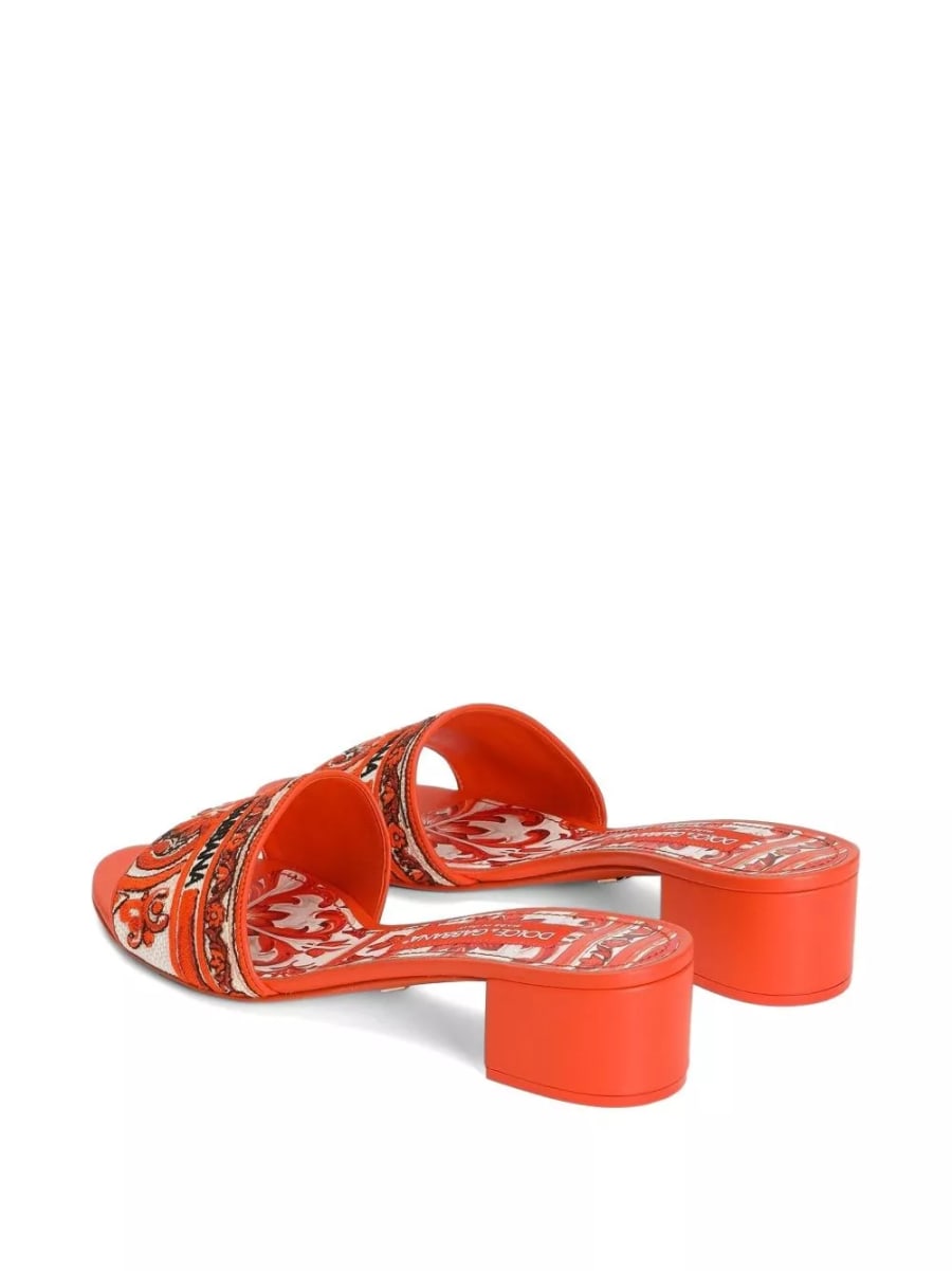 Dolce & Gabbana Mule con stampa Maiolica, view 3