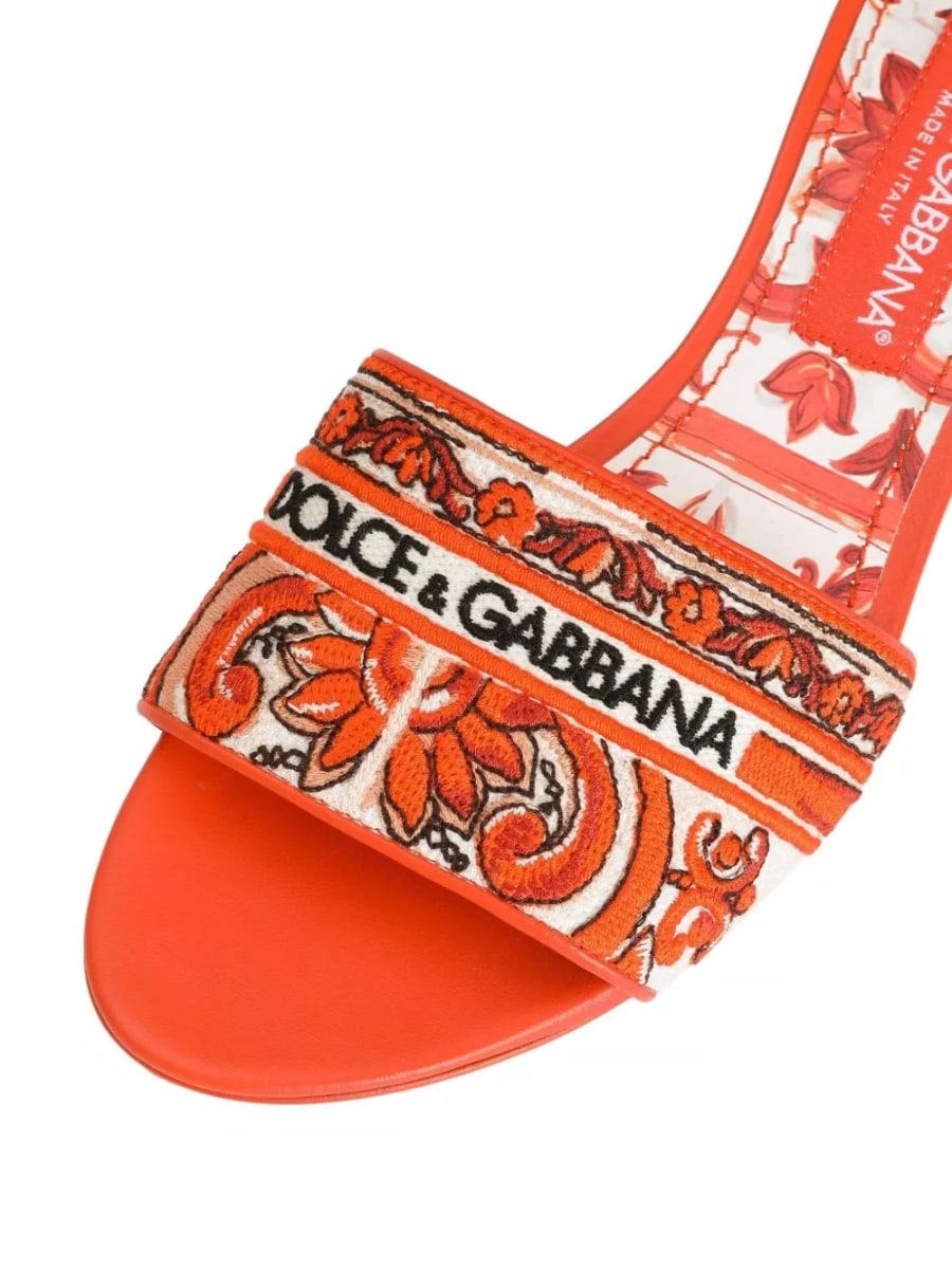 Dolce & Gabbana Mule con stampa Maiolica, view 4