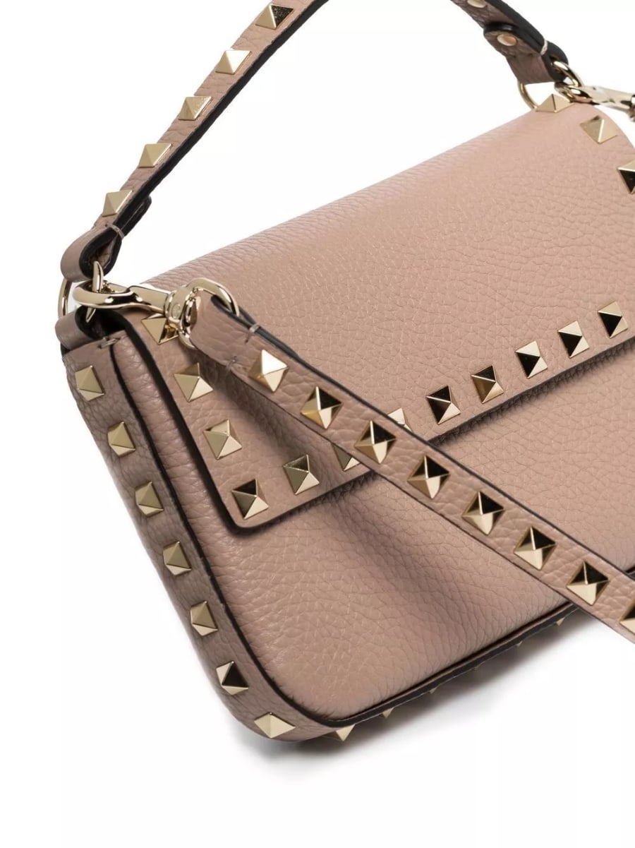 Valentino Garavani Borsa mini in pelle Rockstud, view 2