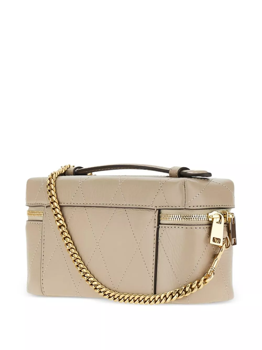 Tory Burch Charlie borsa da trucco trapuntata, view 2