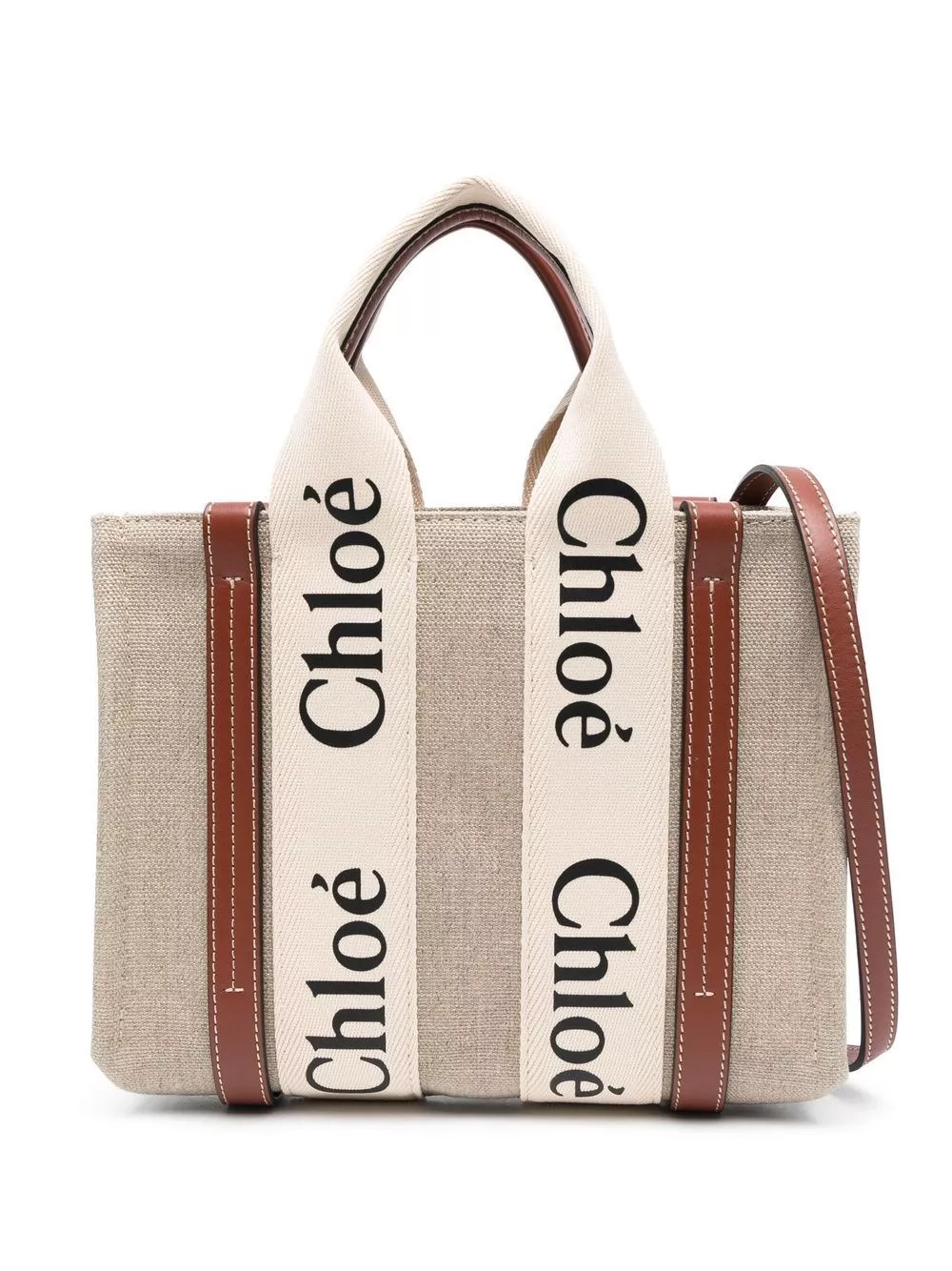 Chloé Tote Bag Woody in canvas piccolo