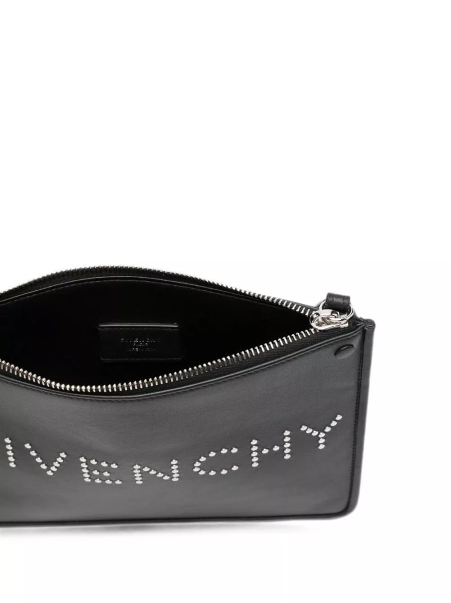 Givenchy pochette in pelle logo, view 3