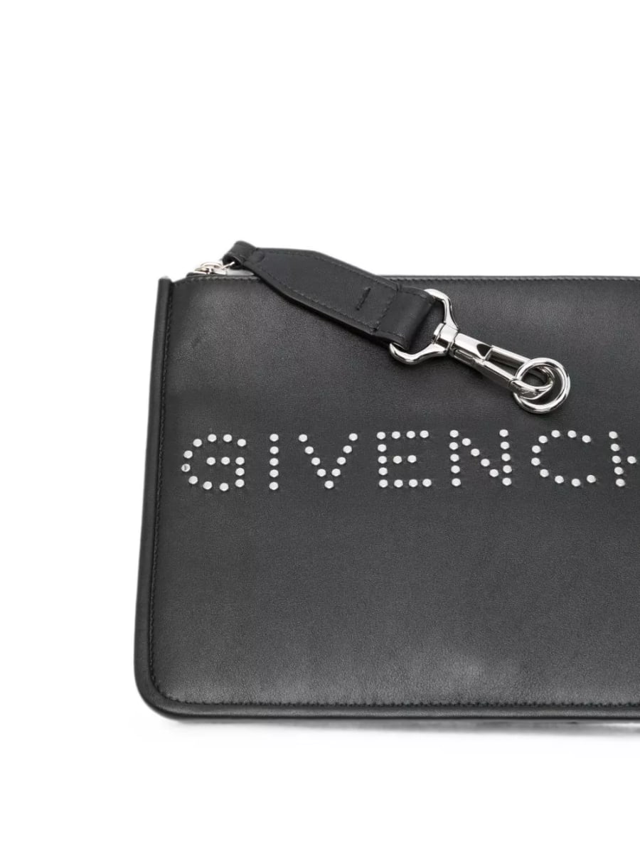 Givenchy pochette in pelle logo, view 5