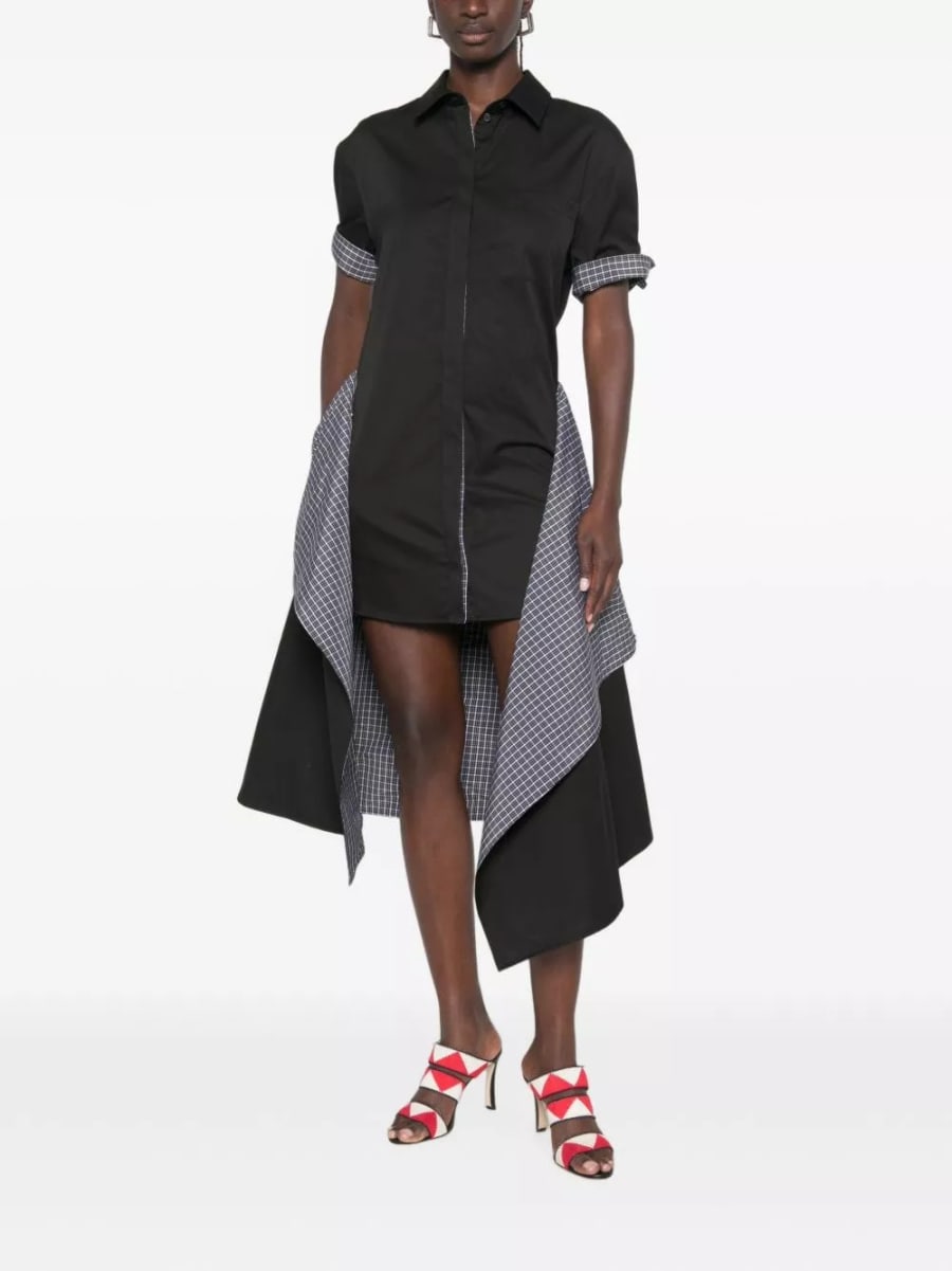Loewe Abito lungo in cotone e seta, view 5