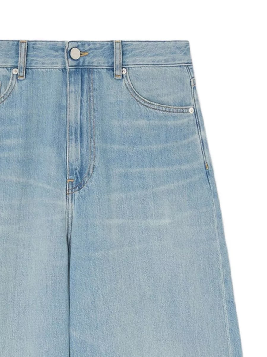 Ganni Jeans in denim di cotone, view 2