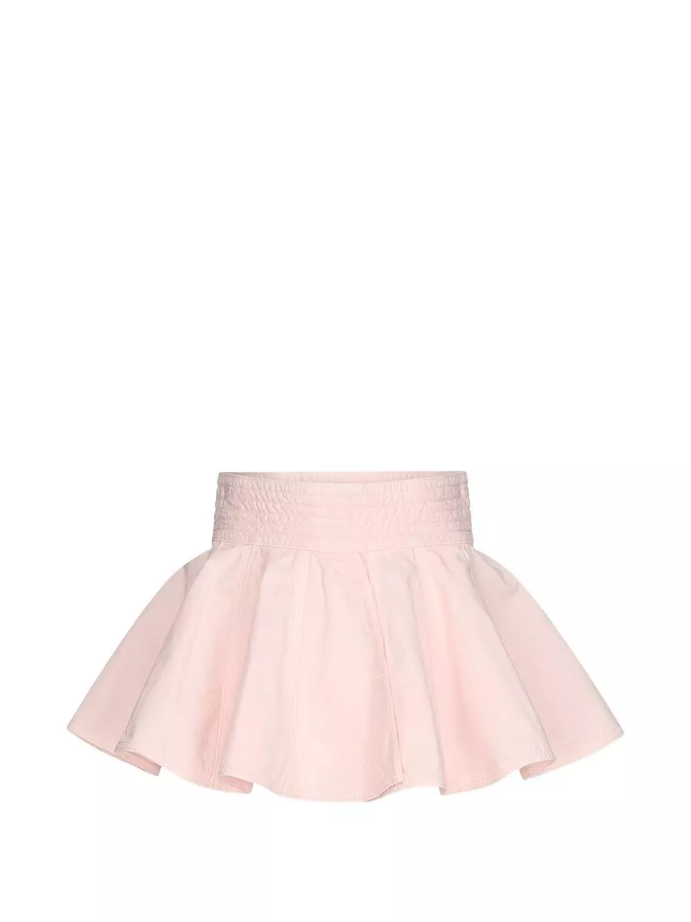 Alaïa Gonna mini in denim peplum
