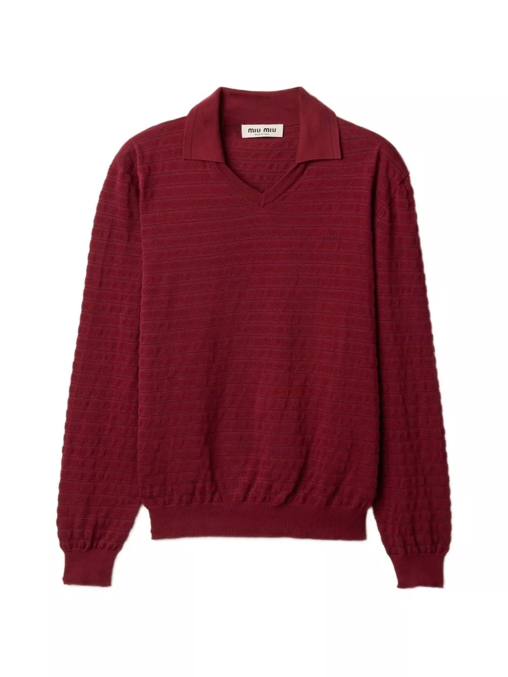 Miu Miu la polo in cotone