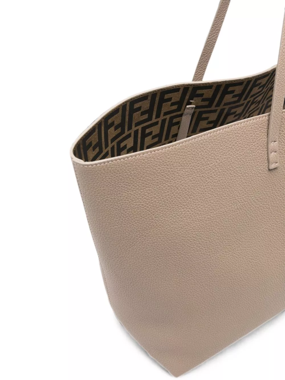 Fendi Borsa tote in pelle media Roll, view 2