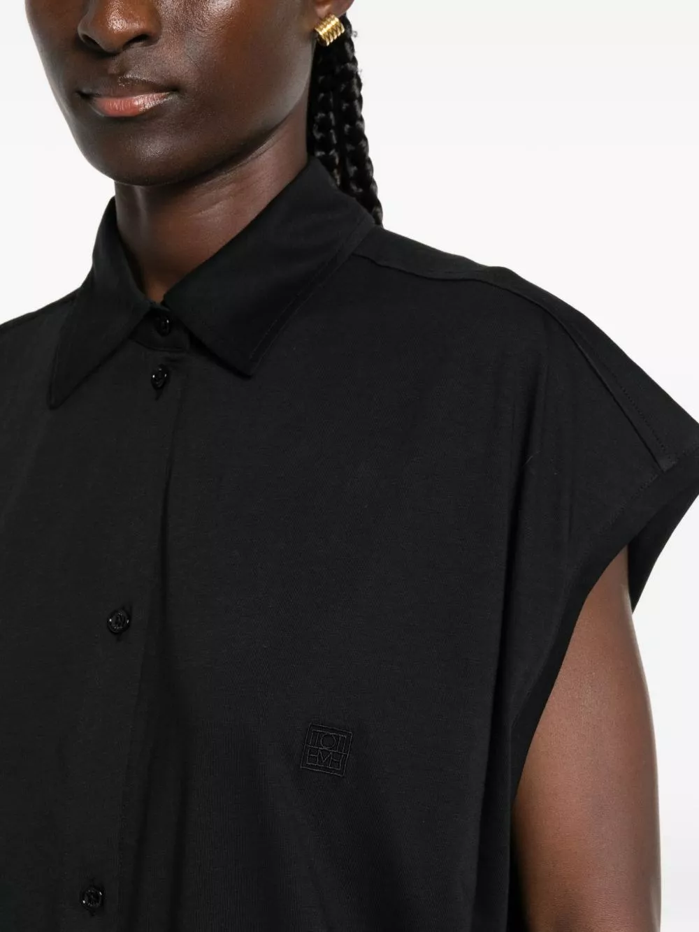 Toteme Abito camicia in cotone, view 2