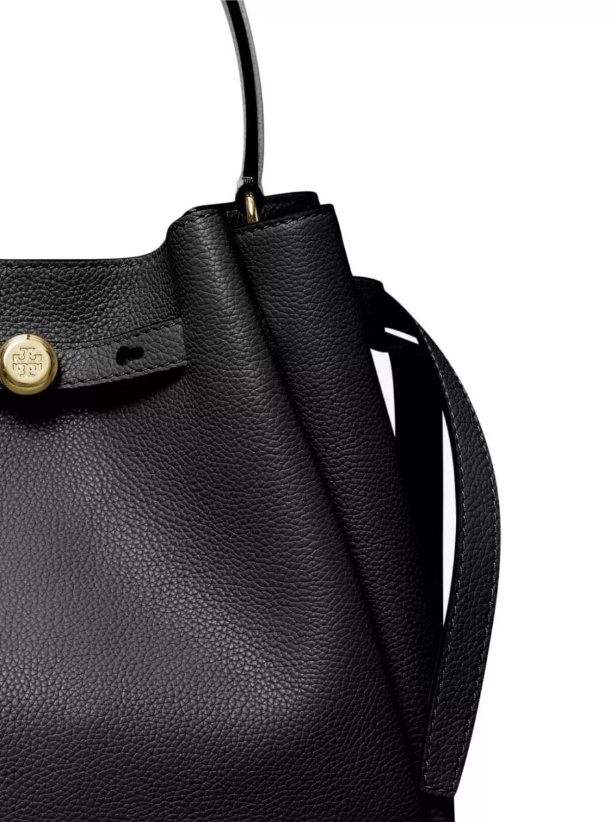 Tory Burch Borsa a secchiello in pelle Romy, view 3