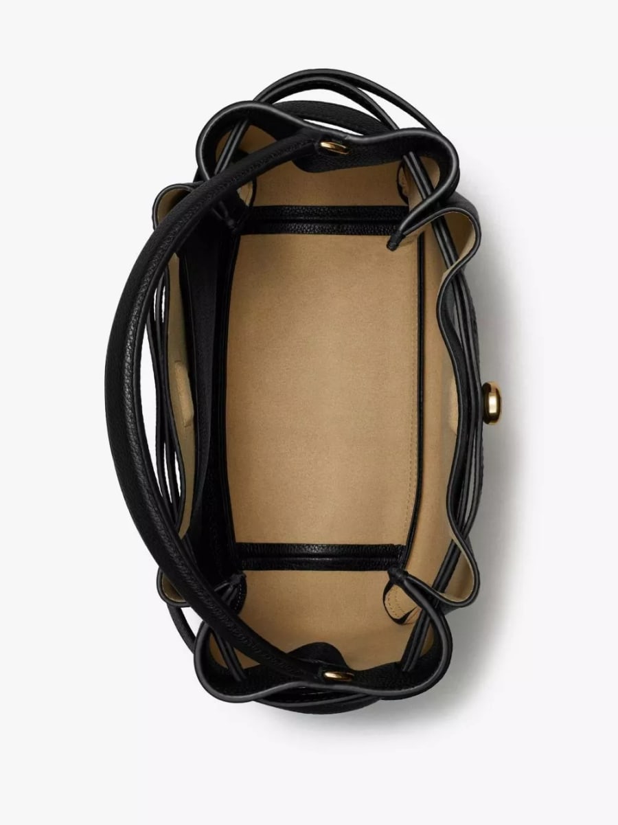 Tory Burch Borsa a secchiello in pelle Romy, view 4