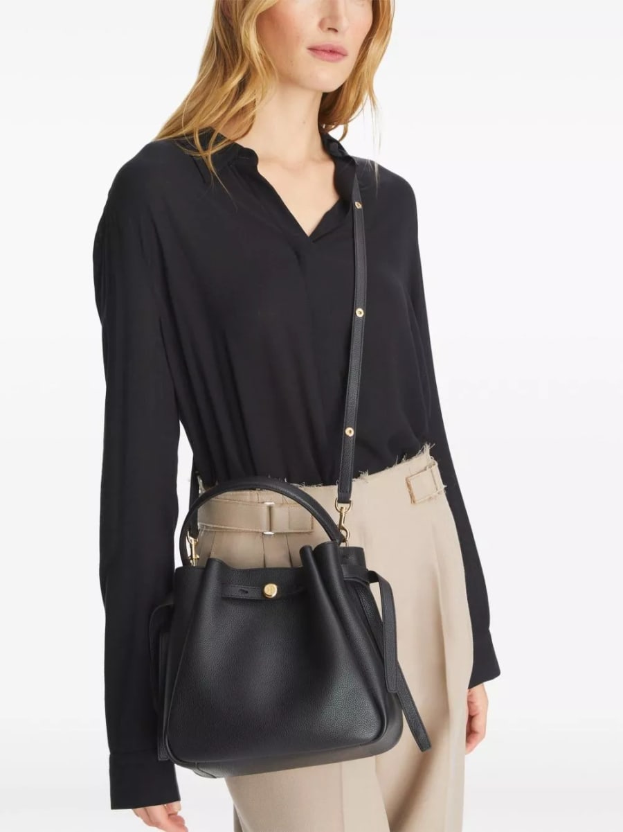 Tory Burch Borsa a secchiello in pelle Romy, view 6
