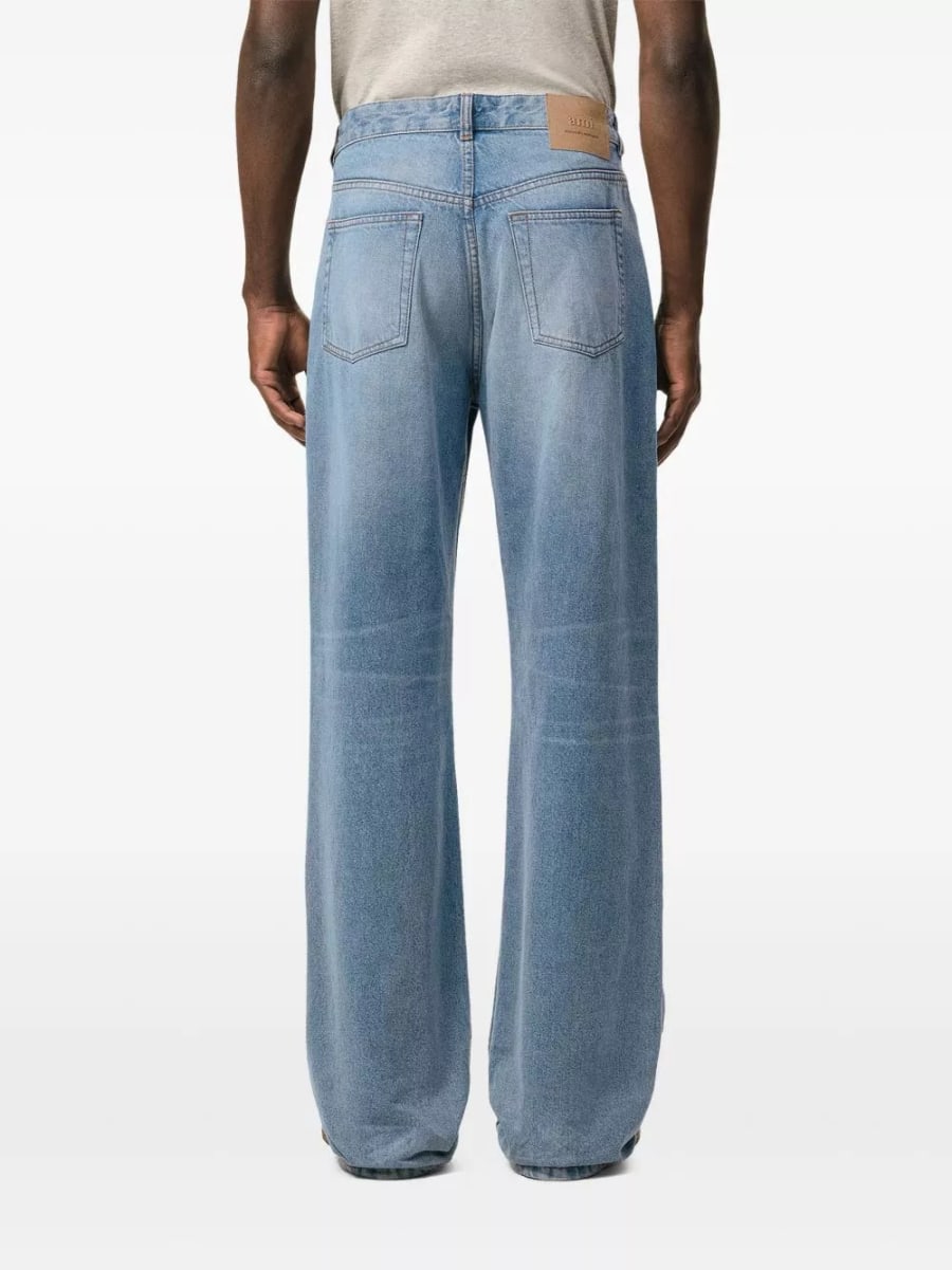 AMI Paris Jeans a gamba larga, view 2