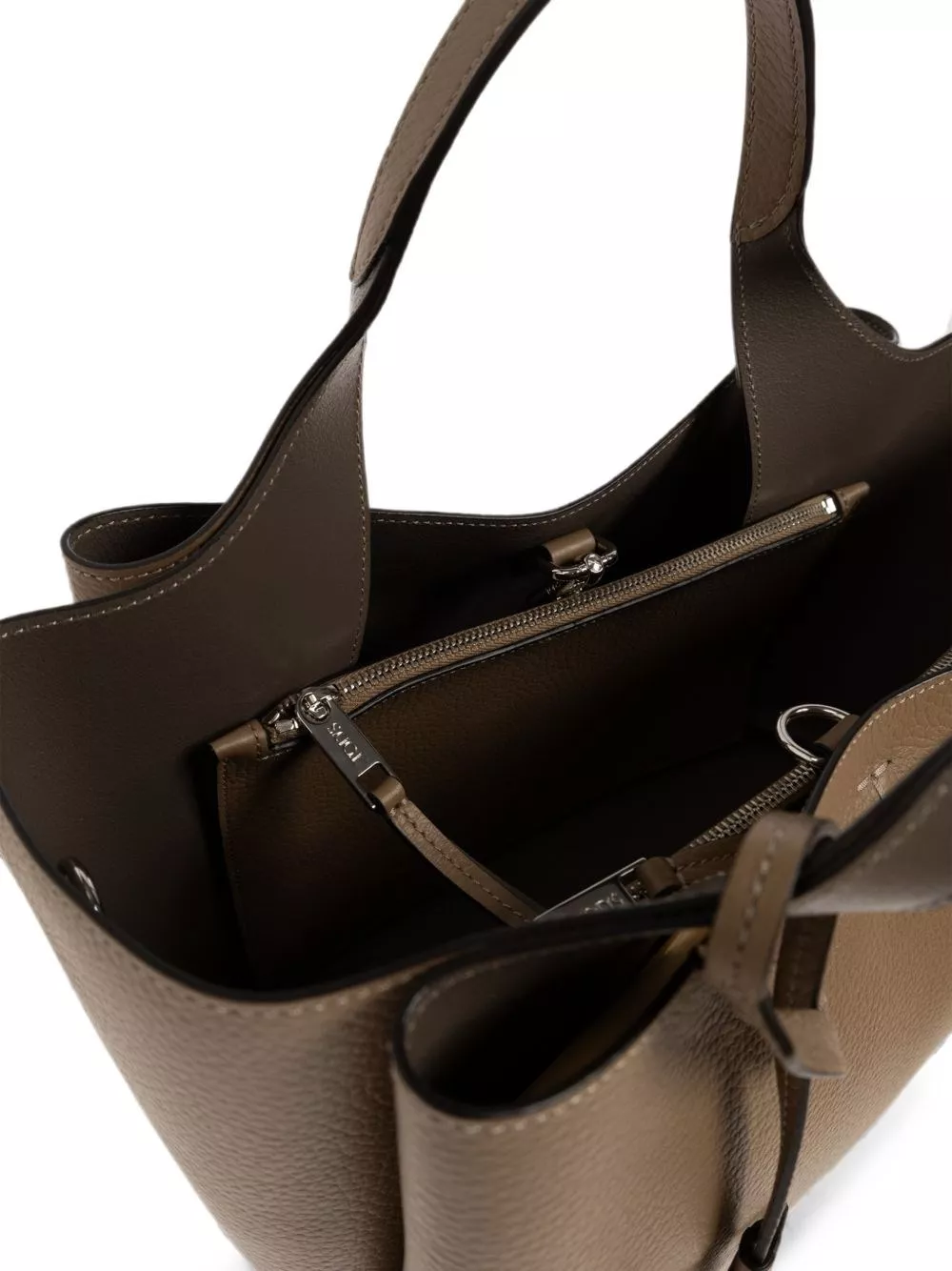 Tod's Borsa Tote Mini T Timeless in pelle, view 2