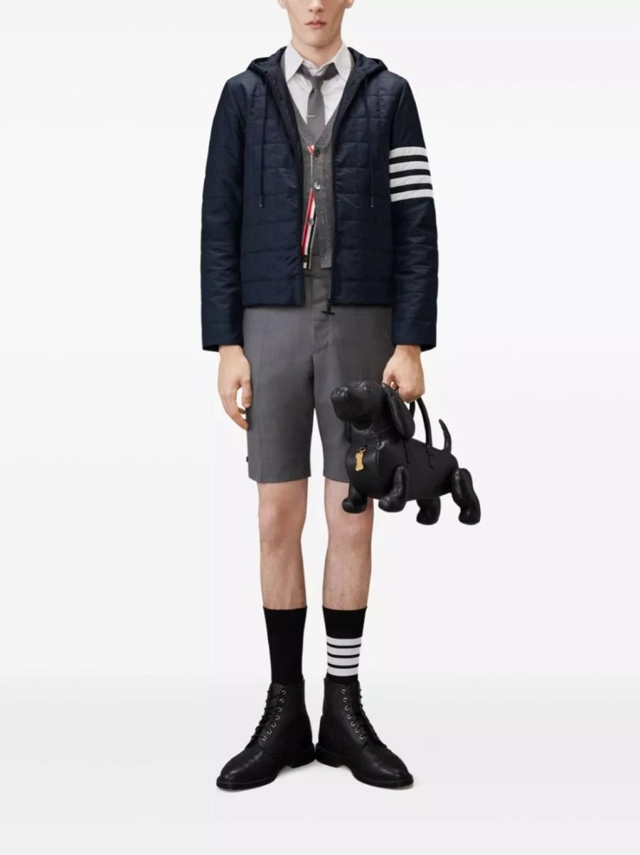 Thom Browne Giacca corta in piuma, view 7