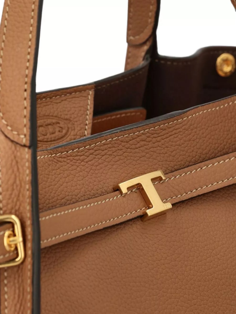 Tod's T Timeless borsa tote in pelle piccola, view 3