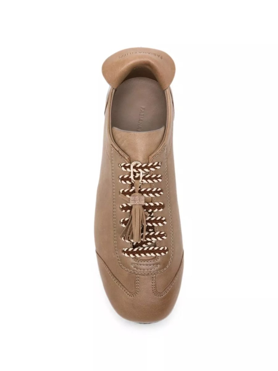 Fabiana Filippi Sneakers in pelle, view 4