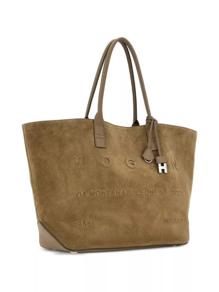 Hogan Borsa tote in pelle media Address, view 7