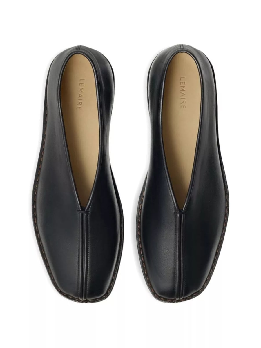 Lemaire Slipper in pelle, view 2
