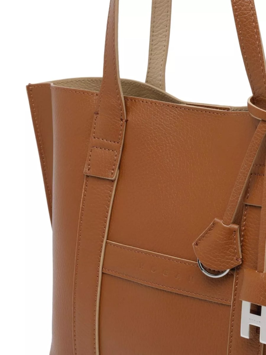 Hogan Borsa Tote in pelle Script, view 2