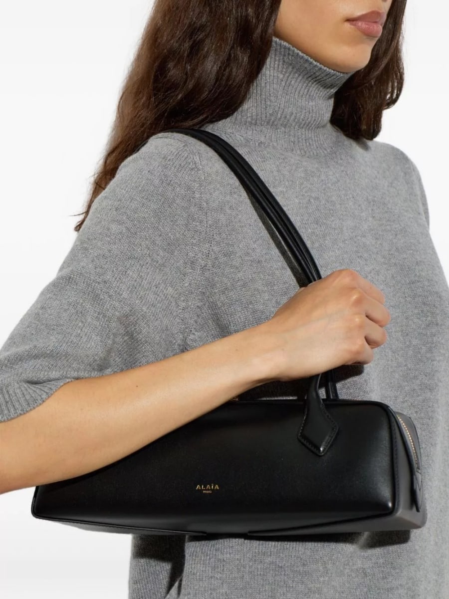 Alaïa Borsa a spalla in pelle Le Teckel medium, view 4