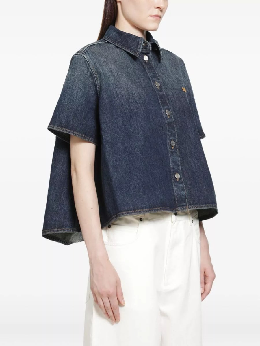 Loewe Camicia trapezoidale in denim, view 2