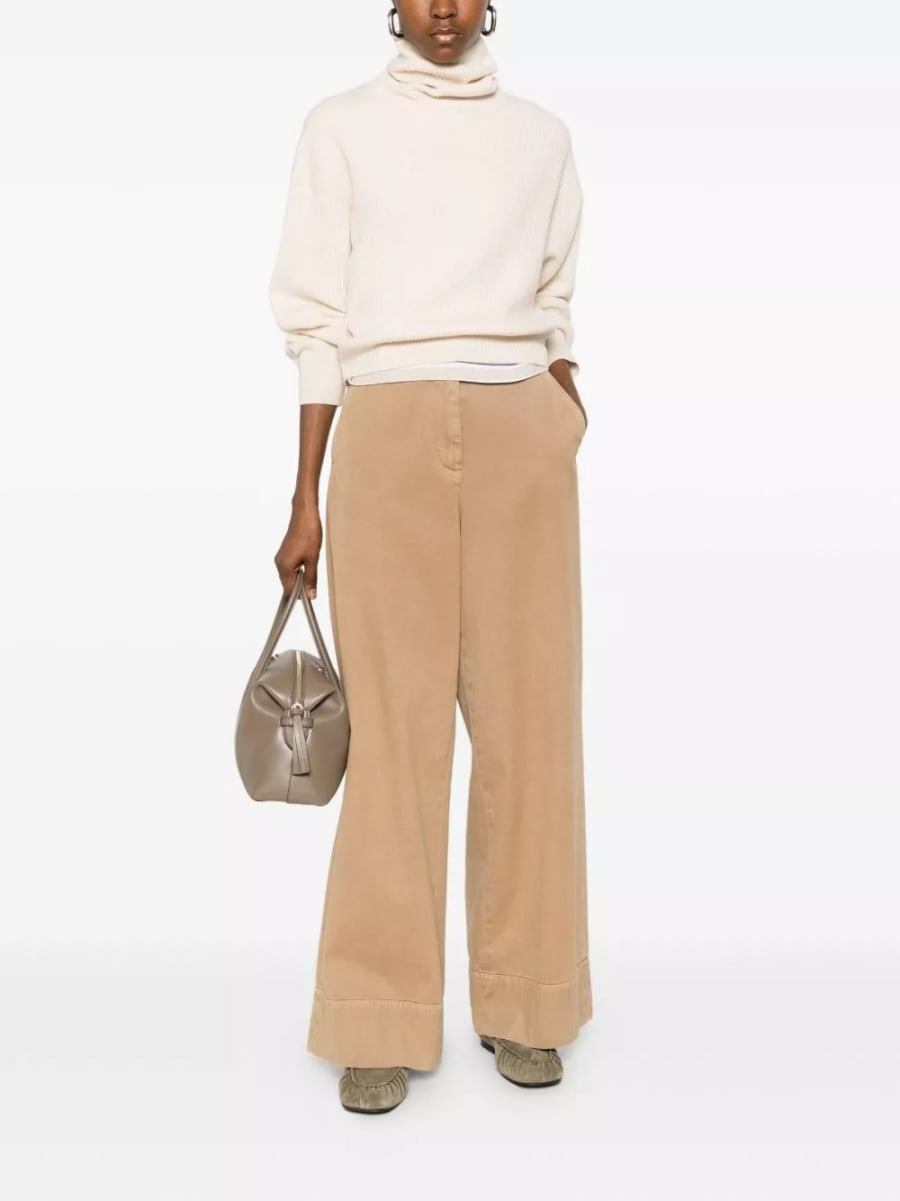 Brunello Cucinelli Maglione dolcevita in cashmere e lana, view 4
