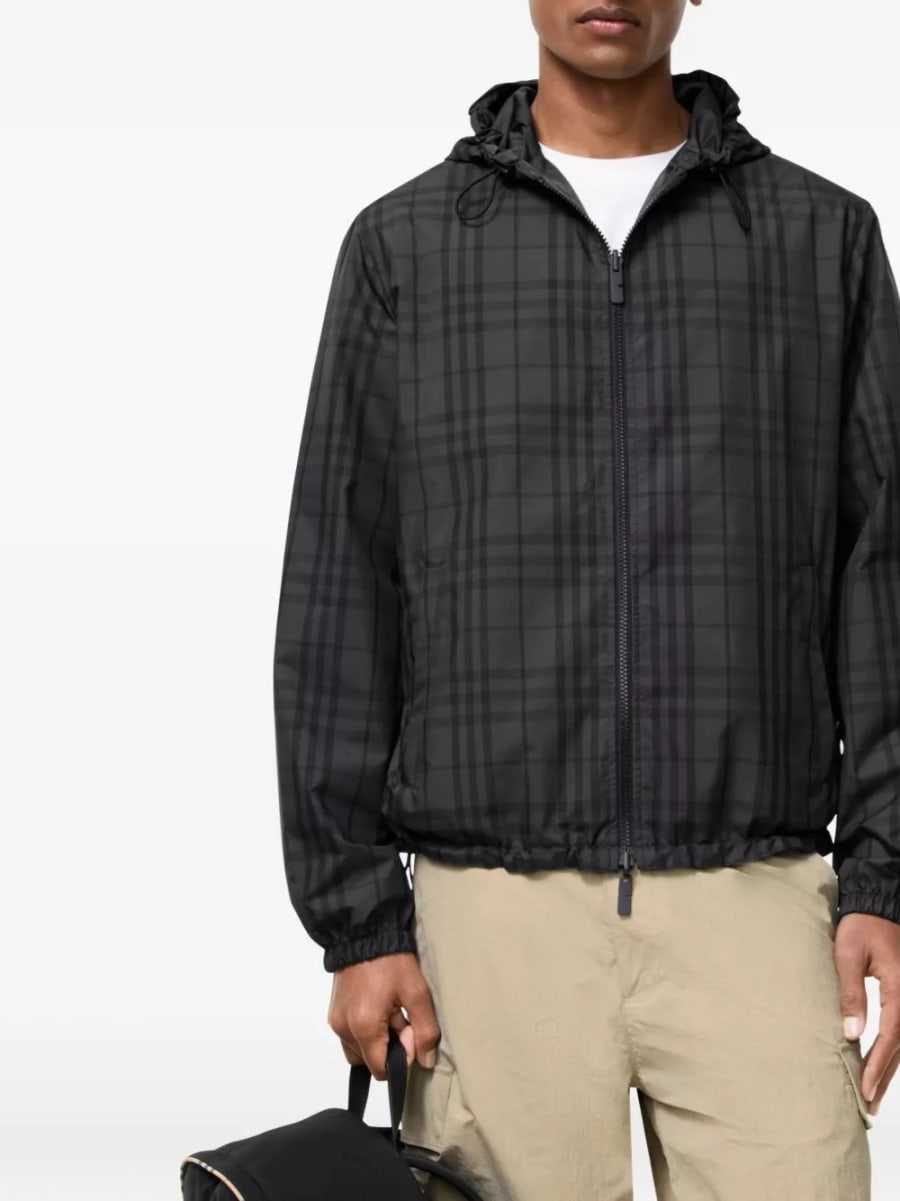 Burberry Giacca blouson a quadri, view 2