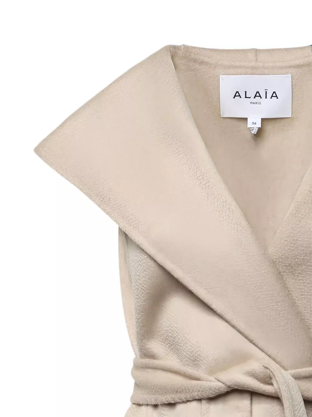 Alaïa Giacca con cappuccio in cashmere, view 2