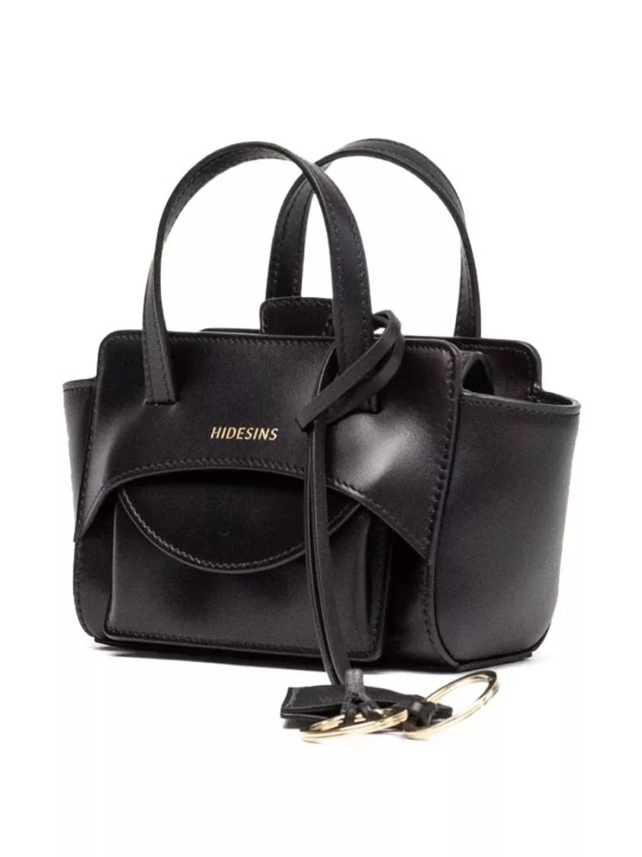 Hidesins Borsa tote in pelle Flap XS, view 2