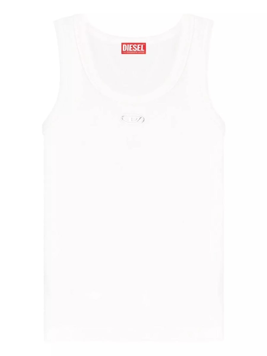 Diesel Top in cotone con logo
