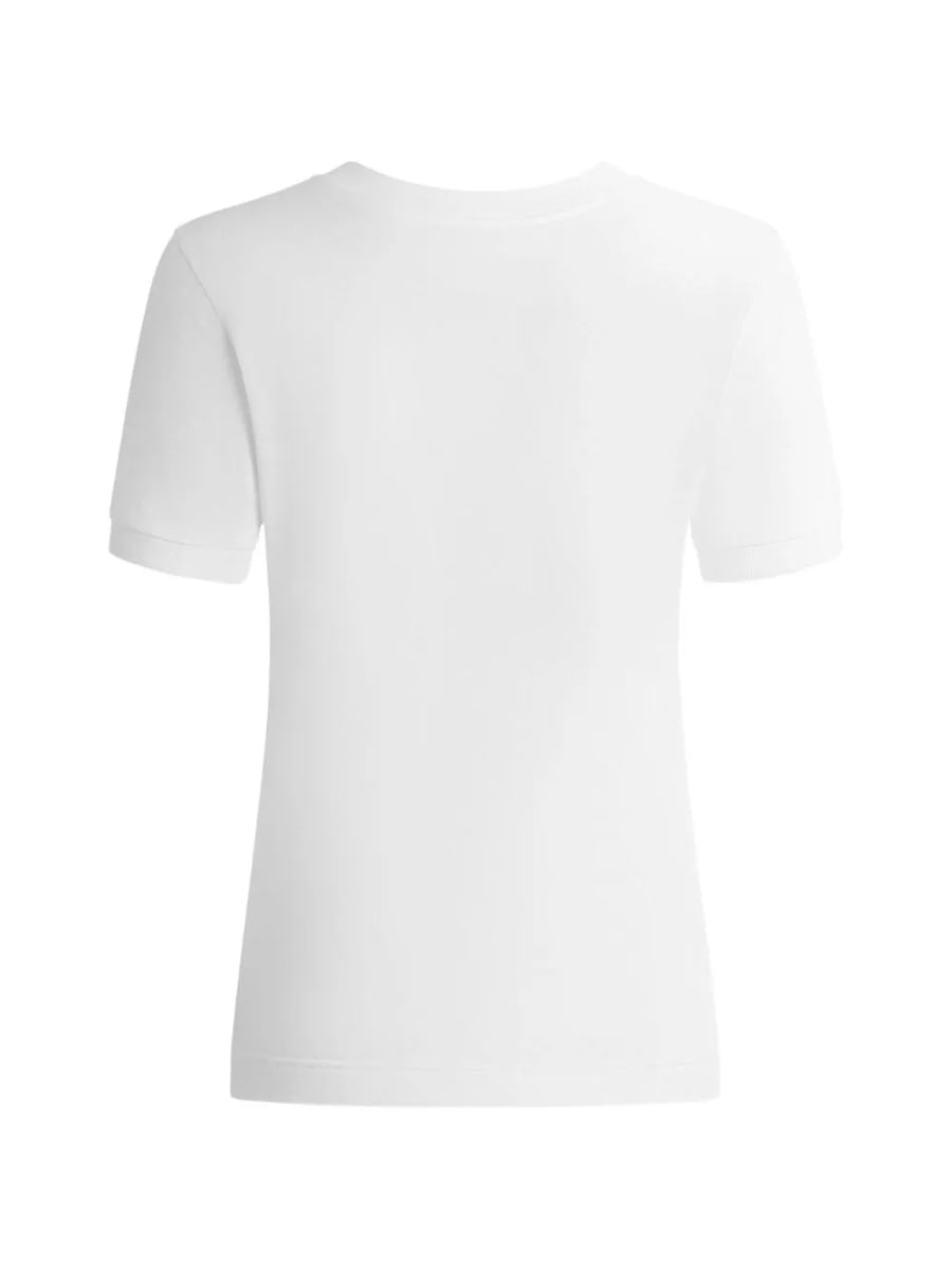 Dolce & Gabbana T-shirt in cotone con logo, view 2