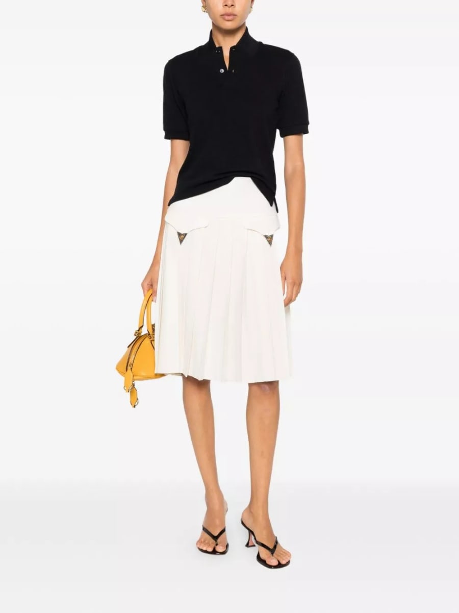 Versace Gonna midi in lana, view 2
