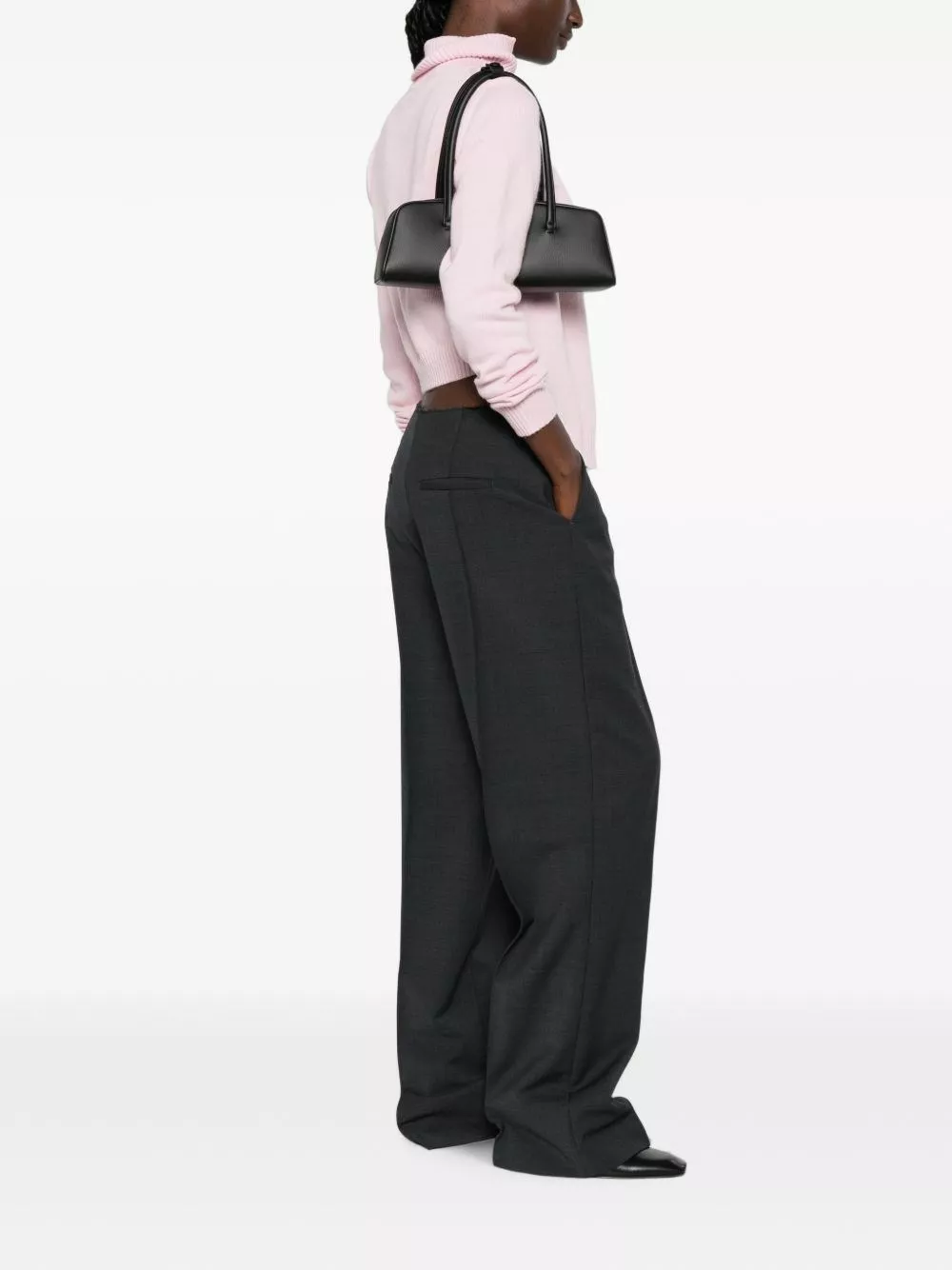 Jil Sander Maglione a collo alto in lana, view 2