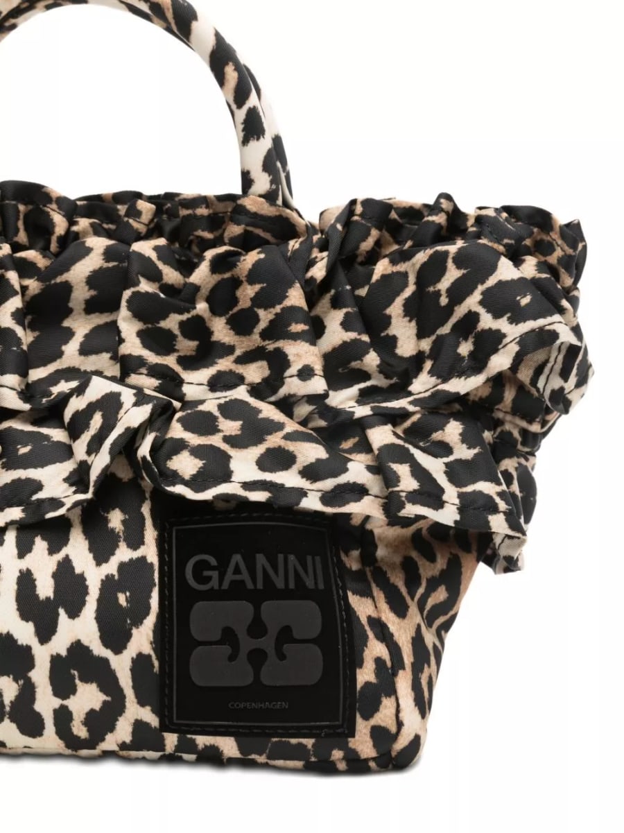 Ganni Mini borsa shopping, view 2