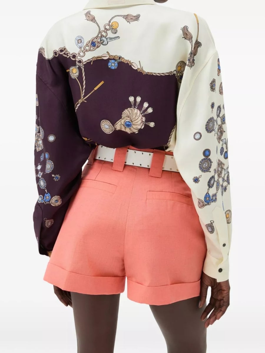Versace Camicia in seta stampata, view 3