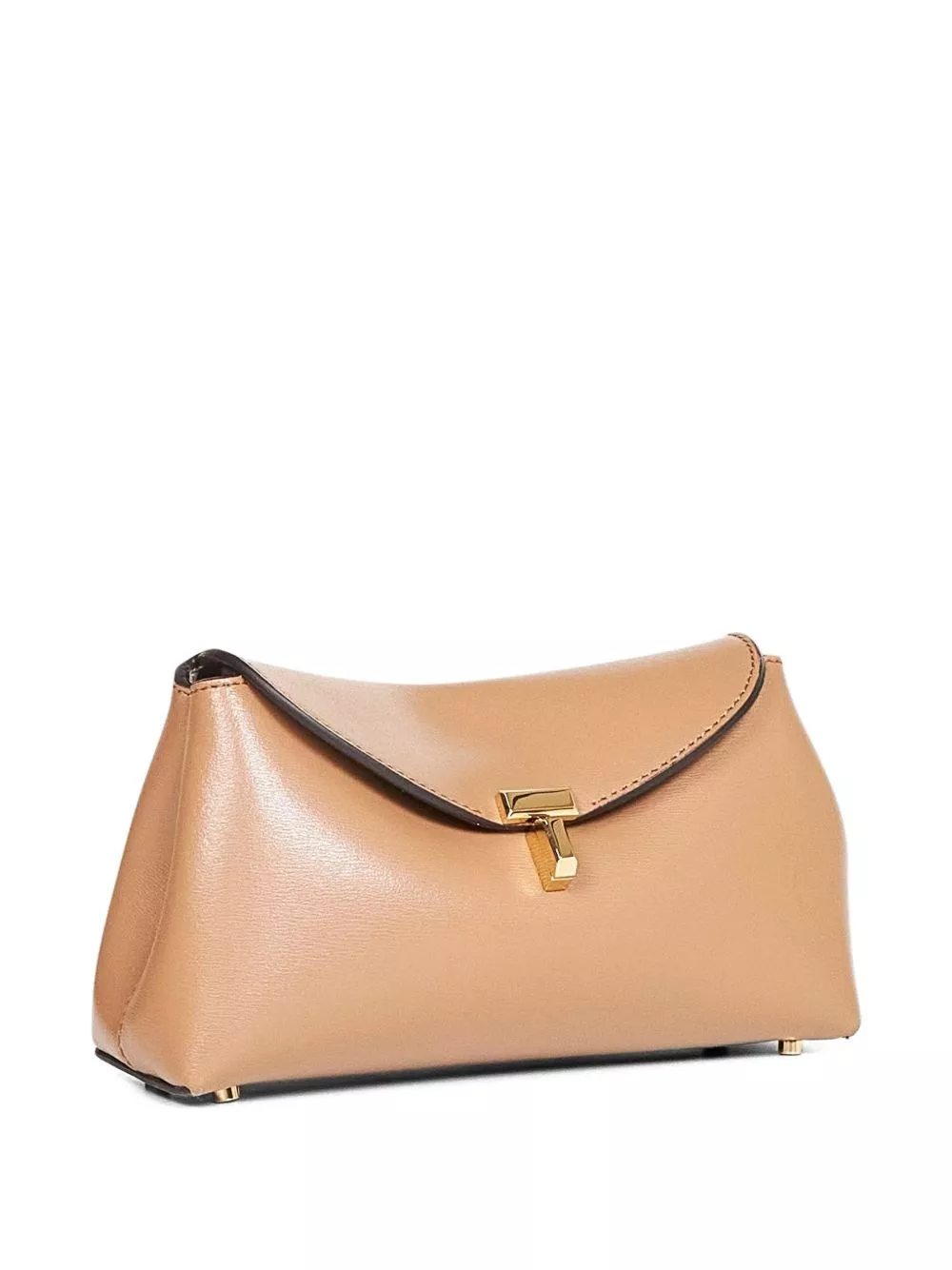 Toteme Clutch in pelle mini T-Lock, view 2