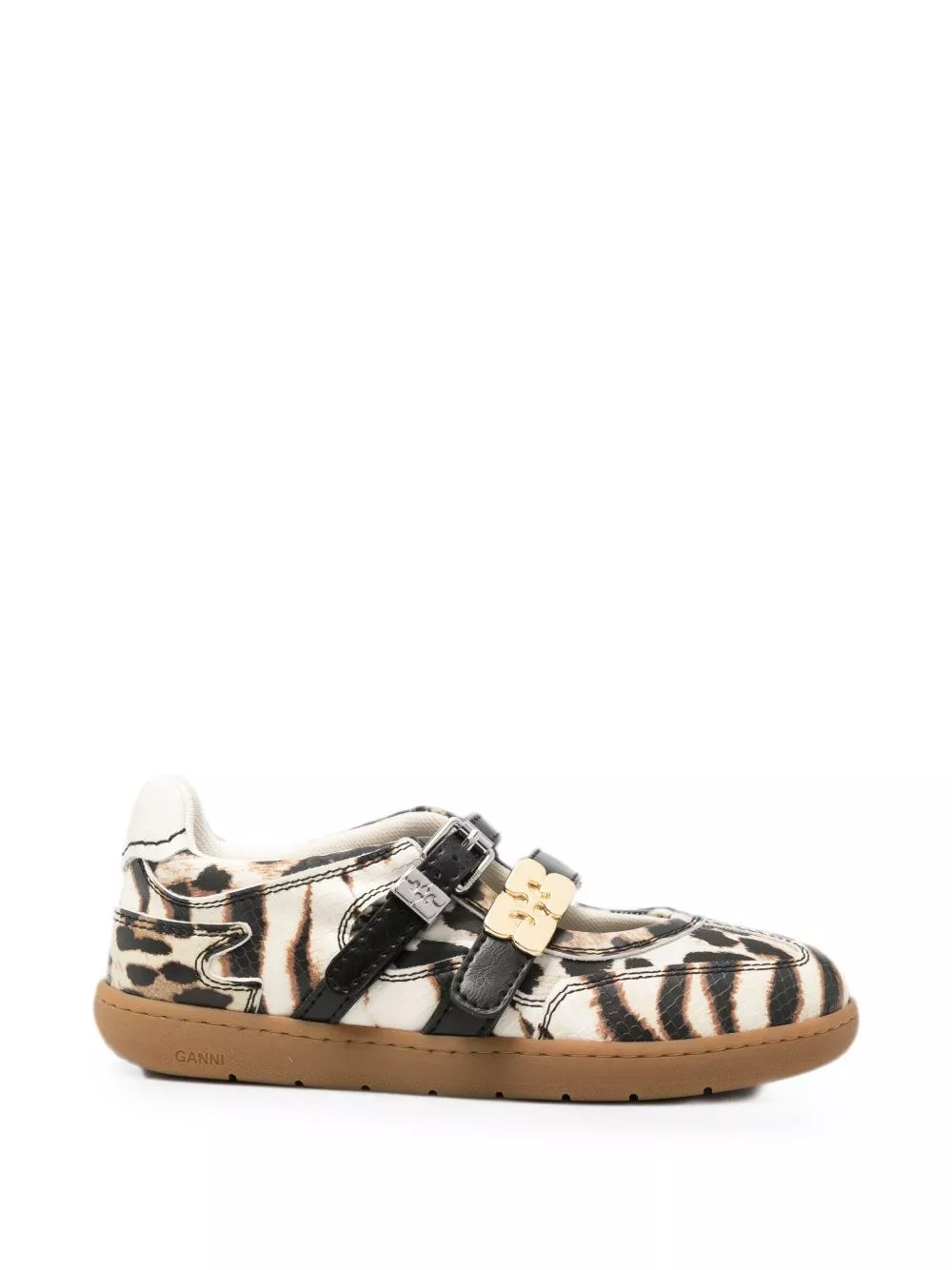 Ganni Ballerine a stampa zebra