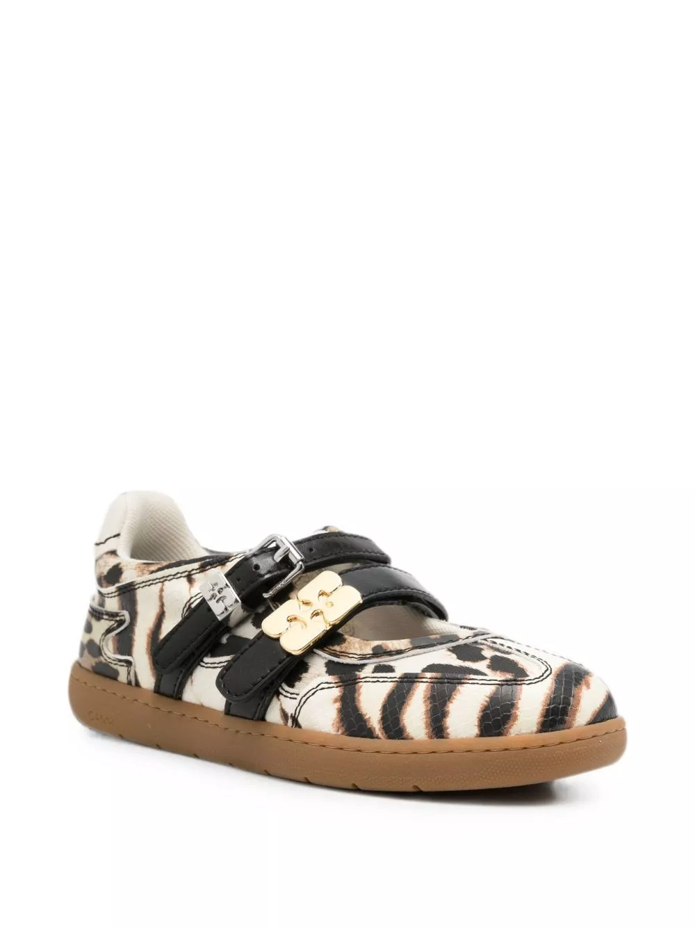 Ganni Ballerine a stampa zebra, view 2