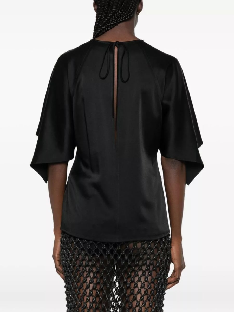Stella McCartney Top in seta satinata, view 3