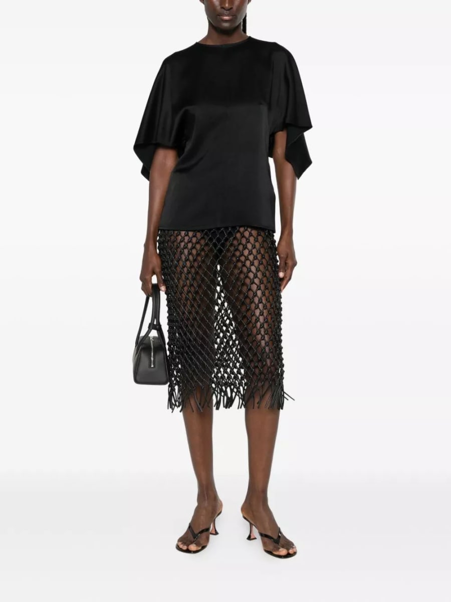 Stella McCartney Top in seta satinata, view 5