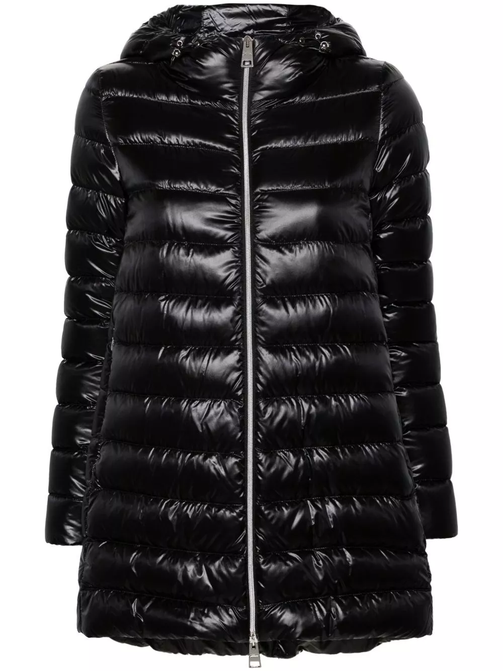 Herno Giacca midi in piuma a forma A