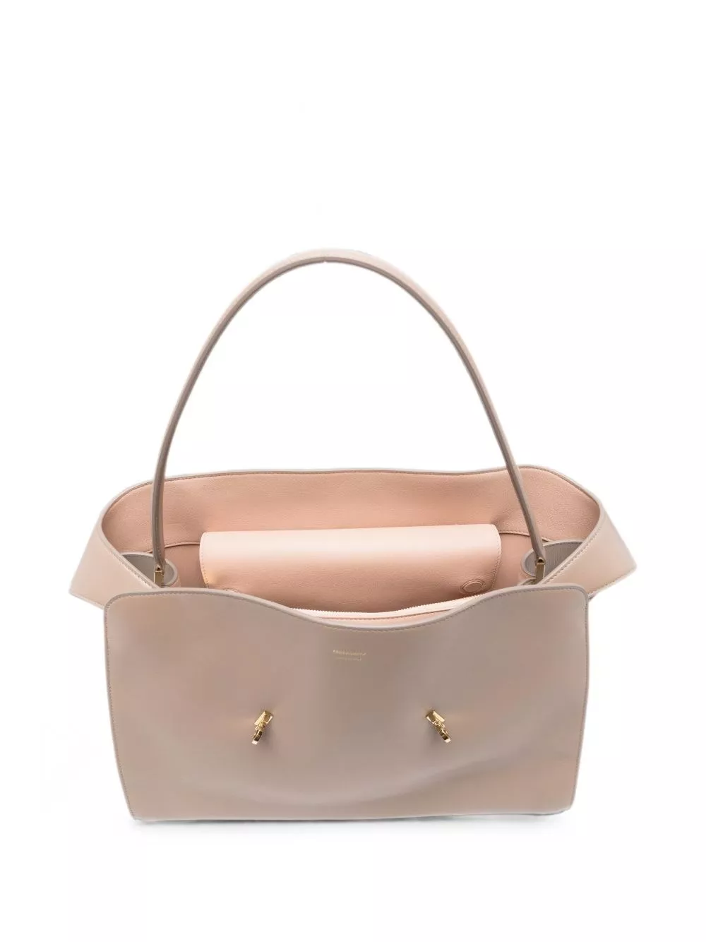 Ferragamo Borsa a spalla media in pelle Hug, view 2