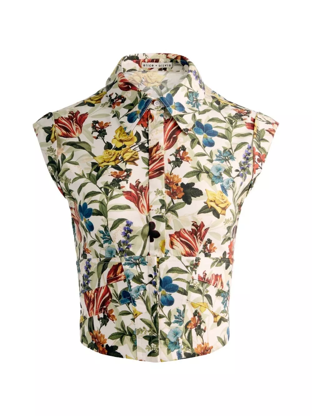 Alice+olivia Camicia di cotone stampata